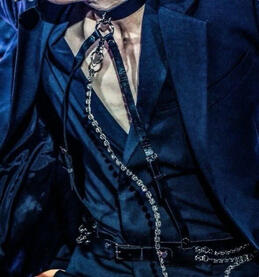 Suit with Harness and Chain